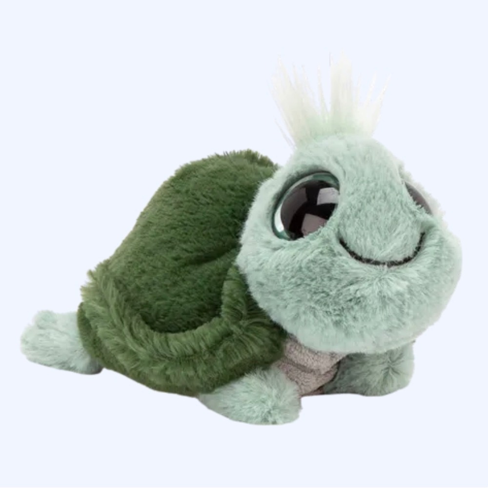 Jellycat London Frizzles Tortoise Turtle Plush Green Stuffed Animal Toy Big Eyes